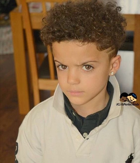 corte de cabelo masculino infantil para cabelos cacheados