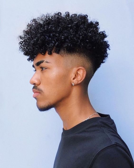 EoTRRMBB  Cabelo masculino, Cabelo crespo masculino, Corte de